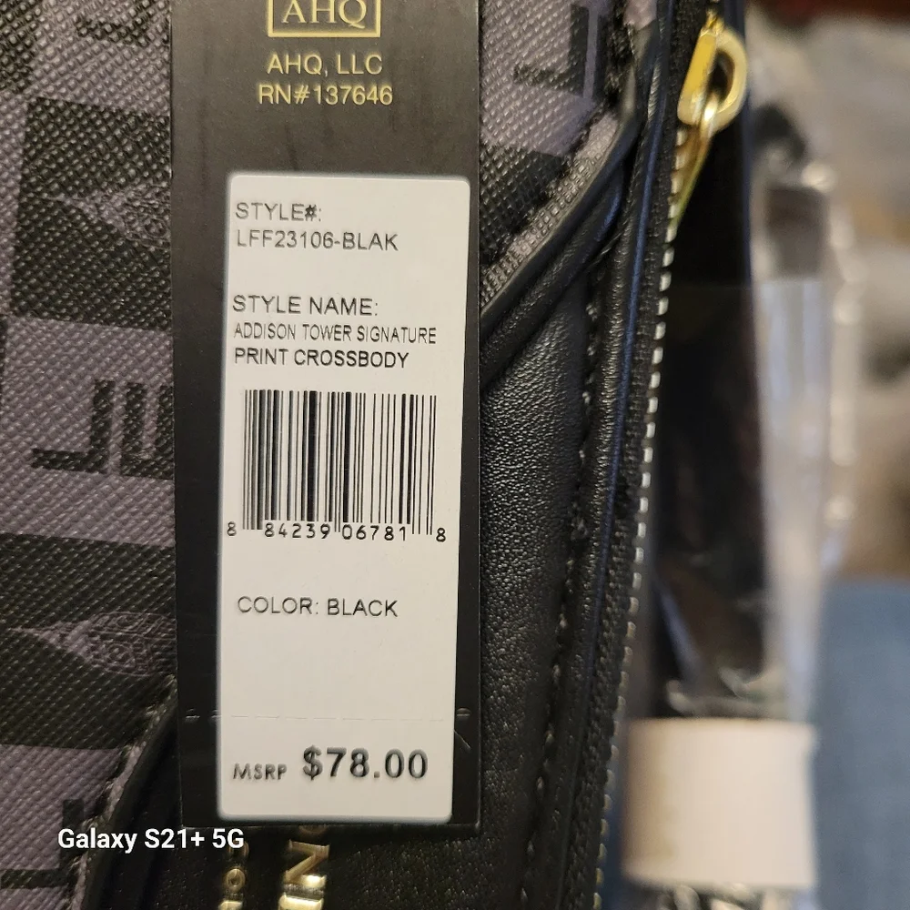 NWT London Fog Shoulder Bag 10inWx6inD
